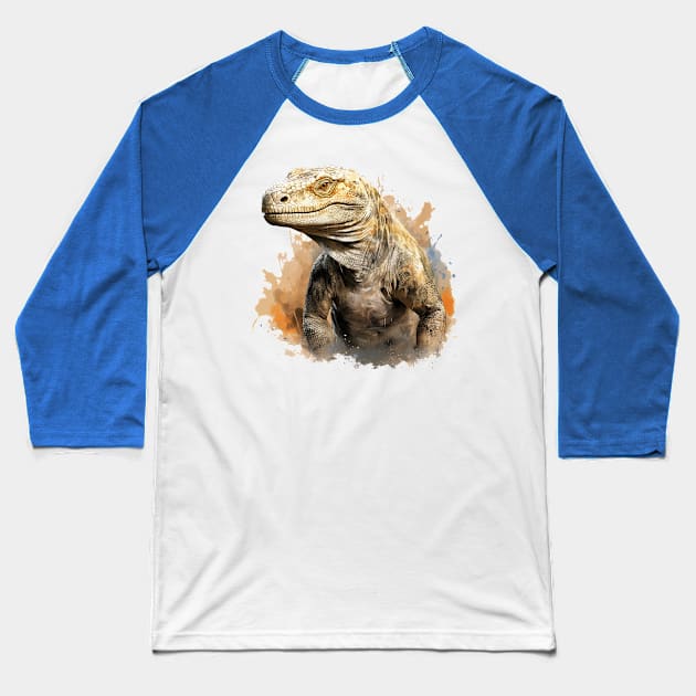 komodo dragon Baseball T-Shirt by enzo studios